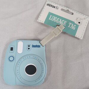 Fujifilm Instax Luggage Tag Blue Instant Camera New NWT 84890 Mini 8 Travel Bag
